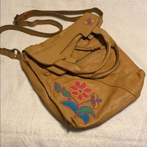 RARE embroidered Abbey Road Purse by Lucky Brand
